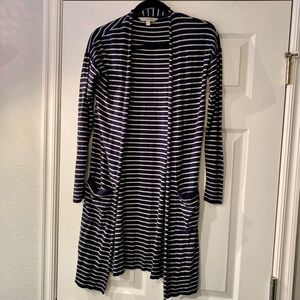 Athleta Sweater Adult Size XS Black Open Front Cardigan Pockets Women